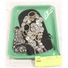 Image 1 : NEW GREEN TRAY WITH NEW JEWELRY