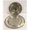 Image 1 : NEW ROUND PEWTER CLOCK WITH MATCHING LARGE