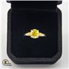 Image 1 : #759-DIAMOND 0.14 CT TW CANARY YELLOW