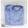 Image 1 : NEW MEN'S 2 OXFORD SHIRTS BLUE SIZE XL