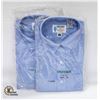 Image 1 : NEW MEN'S 2 OXFORD SHIRTS BLUE SIZE XL