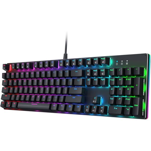 BRAND NEW AUKEY WIRED MECHANICAL GAMING KEYBOARD