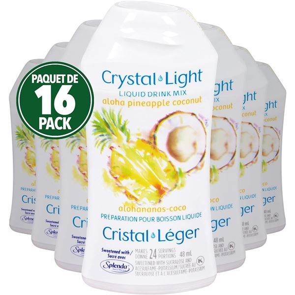 BRAND NEW CASE OF CRYSTAL LIGHT LIQUID DRINK MIX