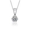 Image 1 : 2 CT GRA CERTIFIED MOISSANITE 925 SILVER NECKLACE