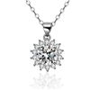 Image 1 : 2 CT GRA CERTIFIED MOISSANITE 925 SILVER NECKLACE