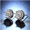 Image 1 : 2 CT GRA CERTIFIED MOISSANITE 925 SILVER EARRINGS