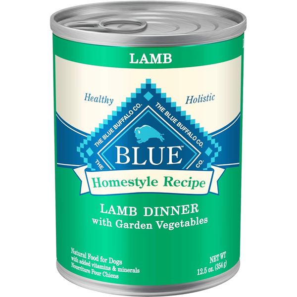 NEW CASE OF 12 BLUE HOMESTYLE RECIPE LAMP DINNER