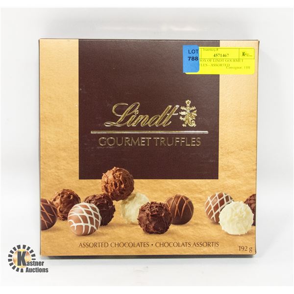 192G BOX OF LINDT GOURMET TRUFFLES - ASSORTED