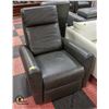 Image 1 : CHARCOAL GREY LEATHERETTE ELECTRIC RECLINER