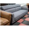 Image 1 : DARK GREY FABRIC SOFA WITH ADJUSTABLE HEADRESTS