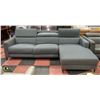 Image 2 : GREY FABRIC 2PC ELECTRIC RECLINING SECTIONAL