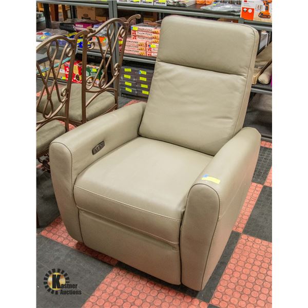 WARM GREY ELECTRIC RECLINER