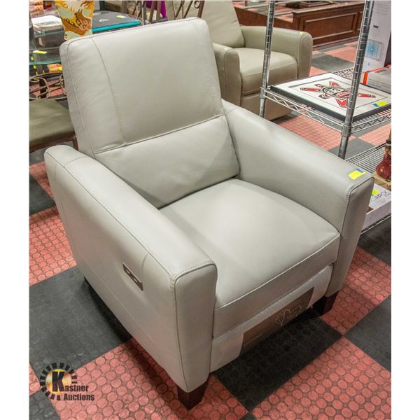 LIGHT GREY ELECTRIC RECLINER