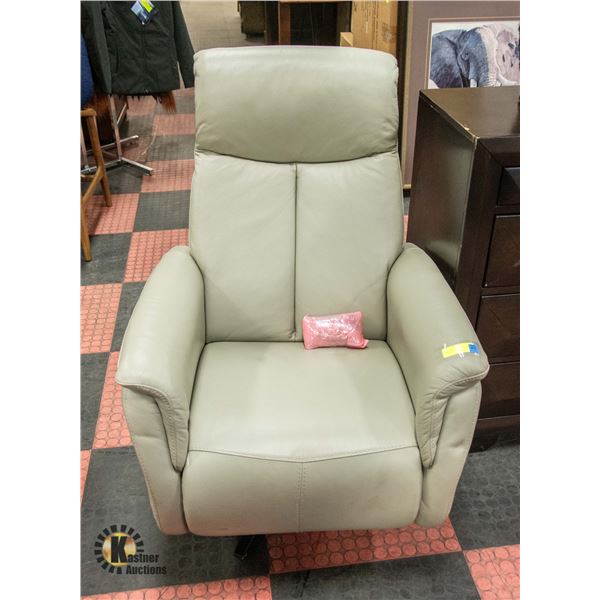 COOL GREY SWIVEL ELECTRIC RECLINER
