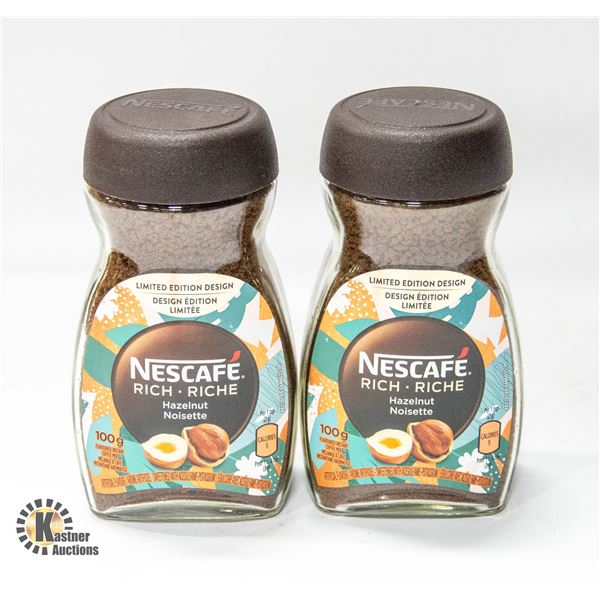PACK WITH TWO 100G NESCAFE RICH L.E. HAZELNUT