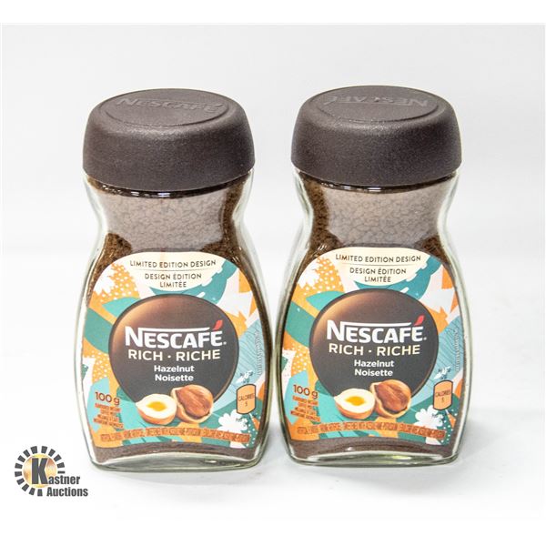 PACK WITH TWO 100G NESCAFE RICH L.E. HAZELNUT