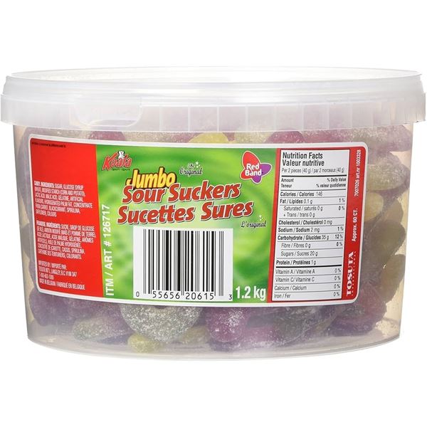 NEW 1.2 KG KOALA JUMBO SOUR SUCKERS