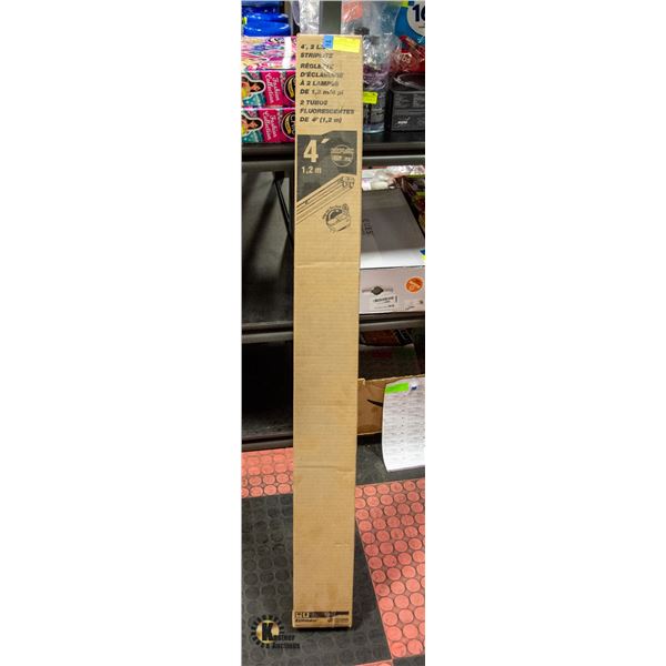 BRAND NEW 4FT 2 LAMP FIXTURE AND TUBES WITH FLIP