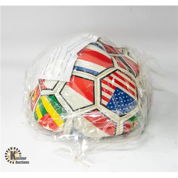 BRAND NEW FLAG SOCCER TRAINER WITH ELASTIC LEAD