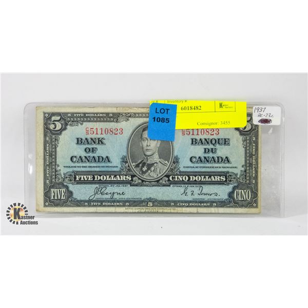 1937 $5 BILL
