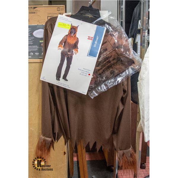 NEW SIZE LARGE ADULT WEREWOLF COSTUME