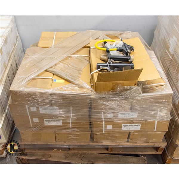 PALLET OF GRINDER HOLDER UMBRELLAS
