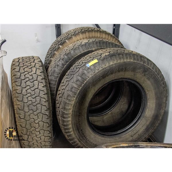 4 ADVANTA LT265/75R16 TIRES