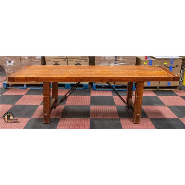 LARGE 8 FOOT LONG WOOD TABLE
