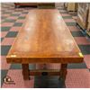 Image 2 : LARGE 8 FOOT LONG WOOD TABLE