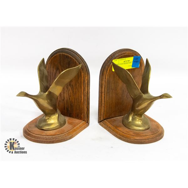 BRASS LOON BOOKENDS