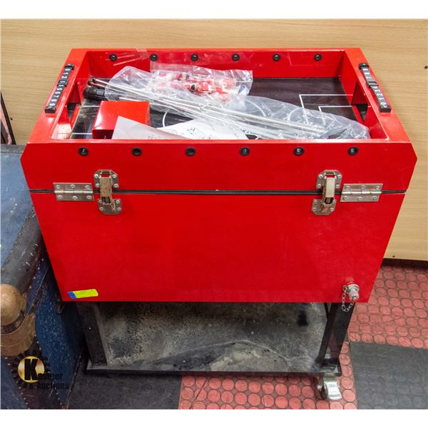 FOOSBALL DRINK COOLER ON WHEELS WITH ALL-