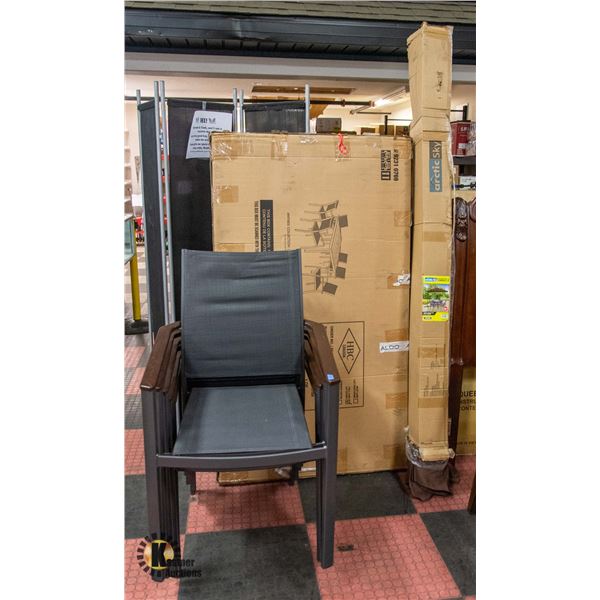 NEW ARCTIC SKY OFFSET PATIO UMBRELLA WITH CRANK