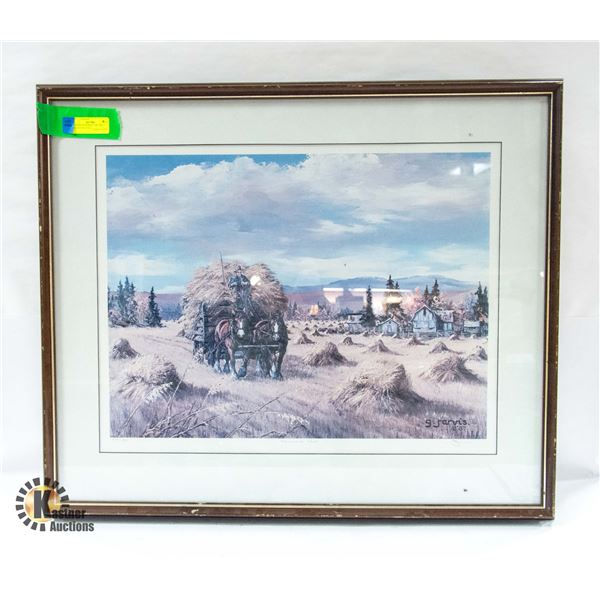 COWBOY & HORSES #540/1500 FRAMED MATTED