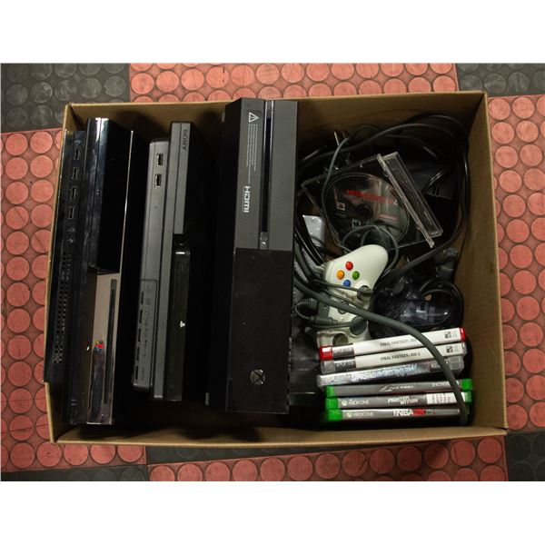 LOT OF PS3/XBOX CONSOLES, GAMES