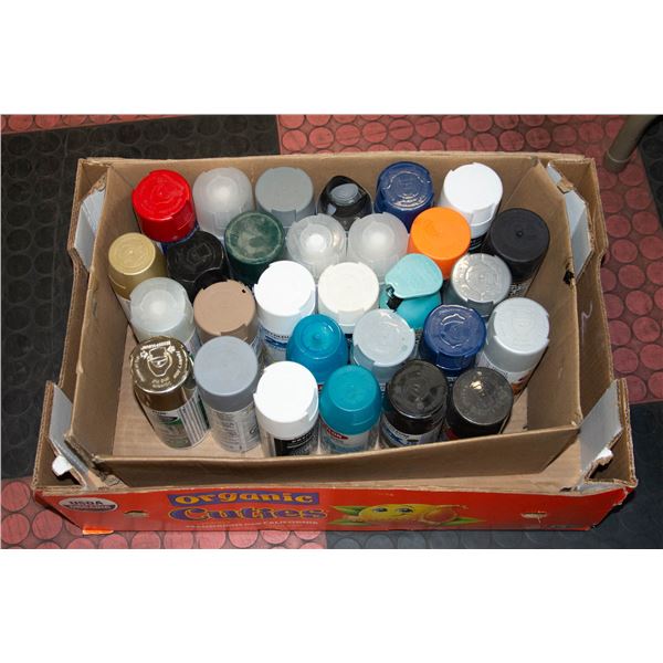 LARGE LOT OF SPRAY PAINT