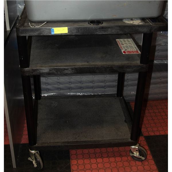 SMALL BLACK UTILITY CART