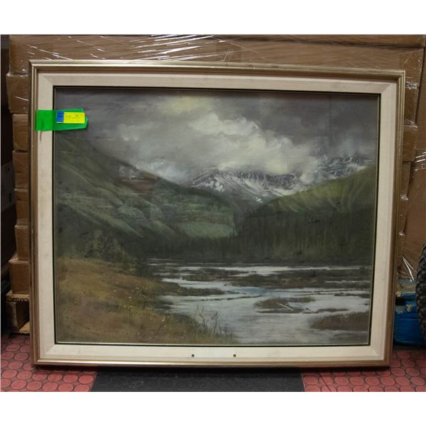 CITY THEME , PUZZLE, MOUNTAIN FRAMED 3 PIECES