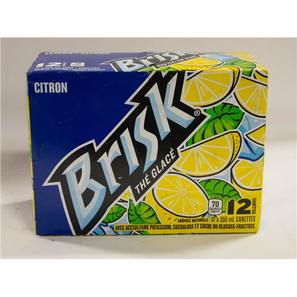 CASE OF 12 LEMON BRISK ICED TEA - 355ML PER CAN