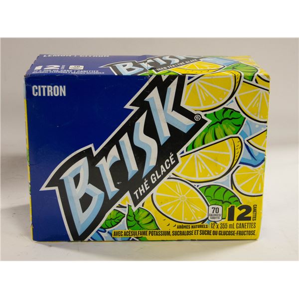 CASE OF 12 LEMON BRISK ICED TEA - 355ML PER CAN