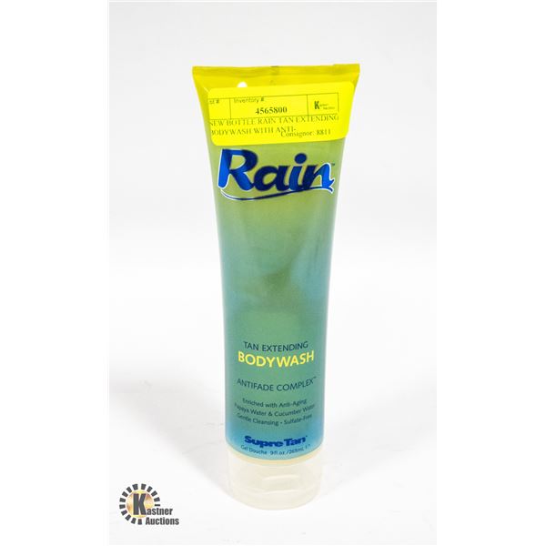 NEW BOTTLE RAIN TAN EXTENDING BODYWASH WITH ANTI-