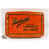 Image 1 : VINTAGE 1930'S BASSETT'S LIQUORICE-ALL SORTS