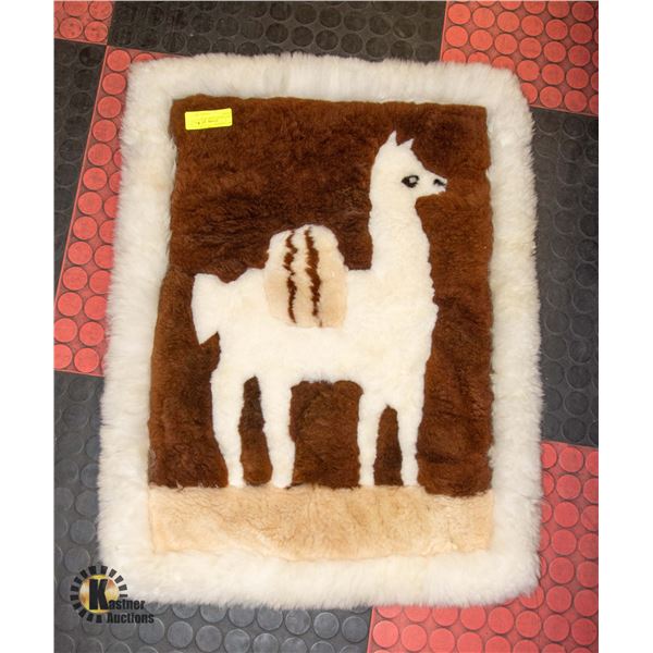 ALPACA WOOL LLAMA WALL HANGING
