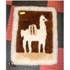 Image 1 : ALPACA WOOL LLAMA WALL HANGING