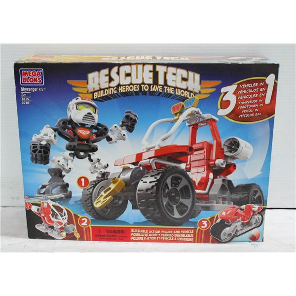 NEW MEGA BLOCKS RESCUE TECH SKYRANGER ATV - SEALED