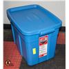 NEW RUBBERMAID 68 LITRE ROUGHNECK TOTE WITH LID
