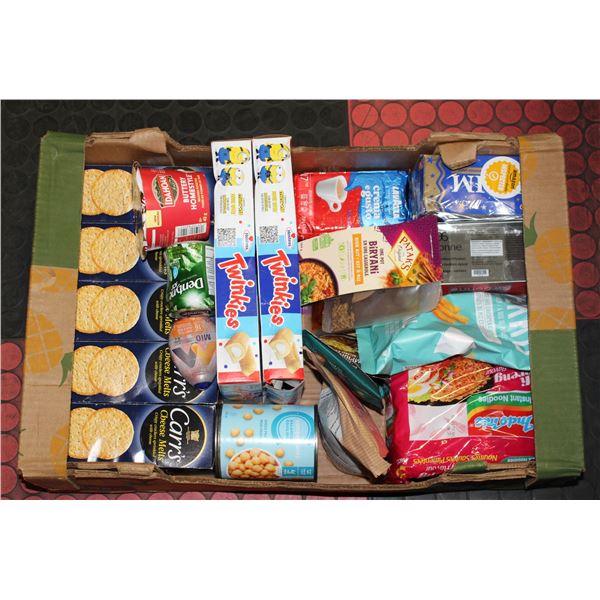 FLST OF ASSORTED NON PERISHABLE FOOD