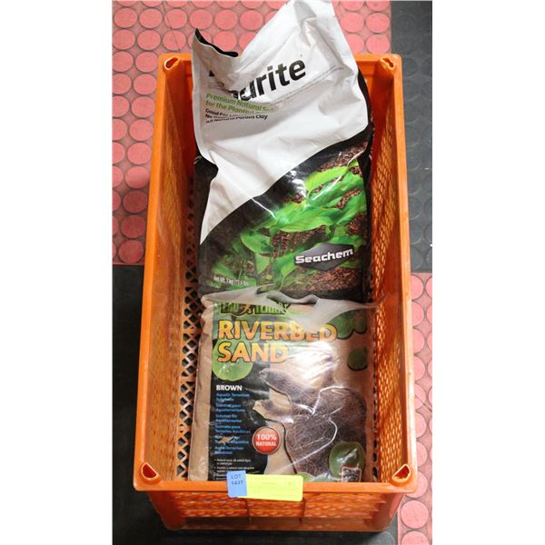 NEW BAG BROWN RIVERBED SAND 10LBS + NEW