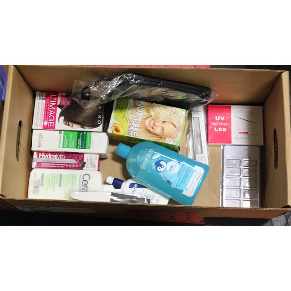 BOX OF NEW SEALED COSMETIC/PERSONAL CARE
