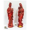 Image 1 : VINTAGE CHINESE STATUES/FIGURES APPROX 26" TALL