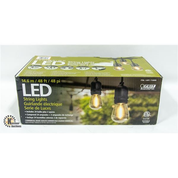 FEIT ELECTRIC LED STRING LIGHT 48 FT